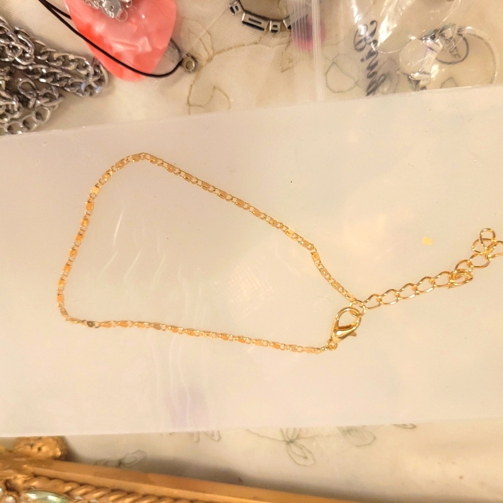 GOLD  ANKLET FEMANINE ADJUSTABLE Chain